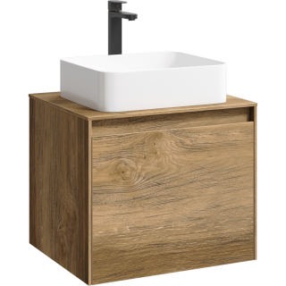 Подвесная тумба под раковину Aqwella Mobi MOB0106DB+MOB0706DB 60 см